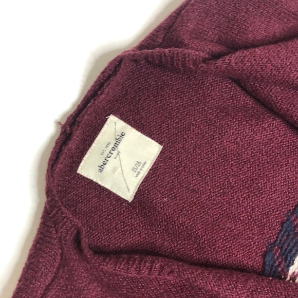 Abercrombie Printed Open Cardigan Winter Sweater Duster 15/16 - Picture 2 of 4
